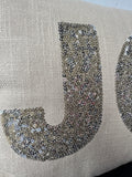 Joy Sequin Accented Holiday Throw Pillow