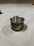 Set of 6 Black Enamel Japanese Napkin Rings with Gold Etchings And Silver With Box // 2 Sets Available // *** Priced Individually ***