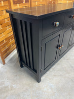 Wyser Furniture Black Particle Board Buffet with Pumpkin Knobs ***HEAVY ITEM***