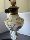Carl Thieme Style Apollo Duplex Converted Oil Lamp (WORKS) AS IS (READ DESCRIPTION CAREFULLY)