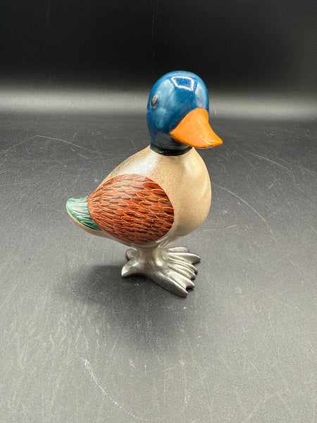 Handpainted Duck — Signed At Bottom