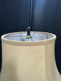 Black Metal Lightweight Swing Arm Floor Lamp (WORKS)