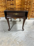 Ethan Allen Drop Side End Table with Drawer