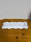 Nautica White Ocean Waves Serving Tray // 3 Available // PRICED INDIVIDUALLY