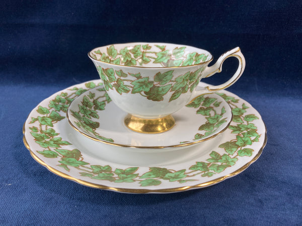 Royal Chelsea Fine Bone China Ivy Tea Trio