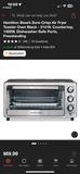 Hamilton Beach Sure-Crisp Air Fryer Toaster Oven with Box