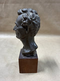 Abraham Lincoln Bust On Wood Stand