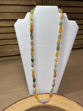 Faux Polished Stone Necklace