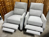 Haining High Point Furniture Co. Ltd. Pair of Gray Reclining Chairs ***HEAVY ITEM***READ DETAILS ON PICK UP POLICY***