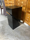 Black Lacquered Unique Shape Side Table