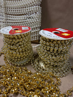 Lot Of Christmas Bead And Pearl Garland