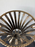 Heavyweight Open Work Large Decorative Metal Urn