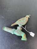 Solid Brass Quail Spigot with Patina