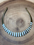 Brass Choker with Mother of Pearl Inlay
