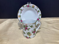 Japanese Floral Demitasse Cup and Saucer