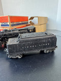 No. 675 Locomotive with Smoke Chamber Vintage Lionel Train for “O” Gauge Track & No. 2466WX Whistle Tender with Boxes & Liners