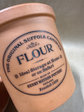 The Original Suffolk Canister “Flour” By Henry Watson Potteryb