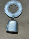 Webster Sterling/Mother of Pearl Rattle/Teething Ring