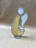Cream Stained Glass Angel