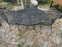 Metal Patio Table with (3) Chairs