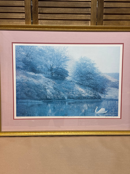 Azalea Reflections Print by Raymond Bell; Signed