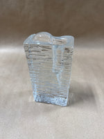 Marsberger Glassworks Ritzenhoff West Germany Block Glass Vase