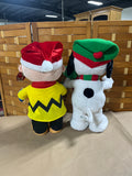 Charlie Brown  & Snoopy Holiday Greeters, 24"H. Tags still on.