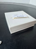 Pair of Lenox Porcelain Salt Cellars with Sterling Silver Sleeves & Scoops