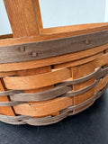 1989 Longaberger All American Signed Small Woven Quilting Basket