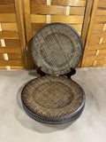 Rattan Charger Plates, 6 pc