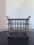 Heavyweight Vintage Style Metal Bottle Caddy