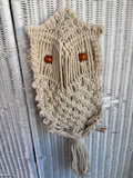 Mid Century Owl Macrame (A)