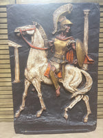 Wall Relief of Knight on Horse
