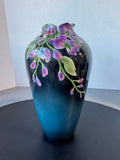 Franz Collection Wisteria Sculpted Porcelain Vase