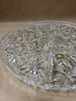 Clear Glass Footed Cake Plate