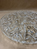 Clear Glass Footed Cake Plate