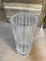 Cristal D'Arques HEAVY Genuine Lead Crystal Cylindrical Vase