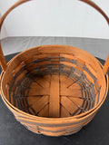 1989 Longaberger All American Signed Small Woven Quilting Basket
