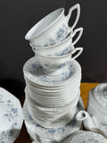 86-Piece Rosenthal Germany Blue Floral Maria China Set