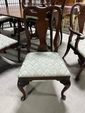 Double Pedestal Dining Table, 3 Leaves, Table Pads and (8) Chairs by Powell's Furniture***HEAVY ITEM***READ DETAILS ON PICK UP POLICY***