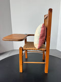American Style Vintage School Desk Doll Chair with Pillow