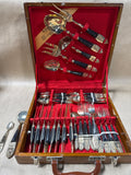 Siam Buddhist Flatware With Case- 32 Pieces (B)