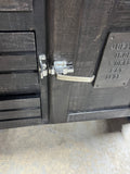 "Juniper Iron Works" Ice Box Style Cabinet, by Bernack S.A. Painels E. Serrados, Brazil***HEAVY ITEM***READ DETAILS ON PICK UP POLICY***