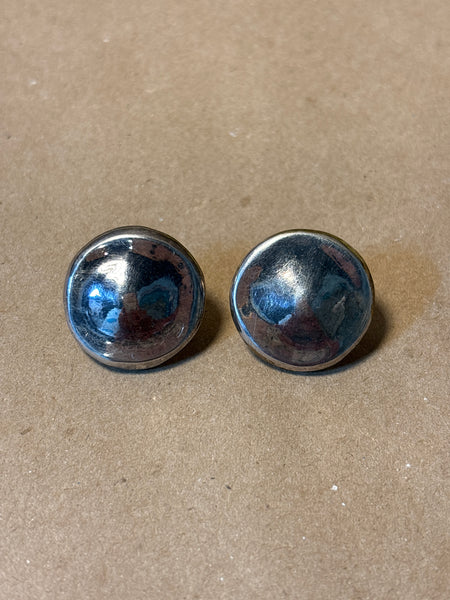 Round Sterling Earrings - no backs