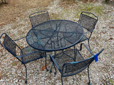 Metal Patio Table with (4) Chairs