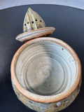 2-Piece Hand Made Glazed Pottery Juicer