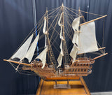 (A) XL Intricate Wooden Model Ship