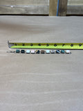 Square Polished Stones on Silver Tone Bracelet