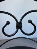 Southern Living Black Wrought Iron 2-Tier Dessert Stand