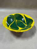 Footed Handpainted Pepper Bowl